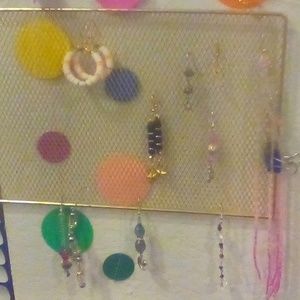 Handmade earrings, long tassel earrings, japanese crystal earrings, seed bead